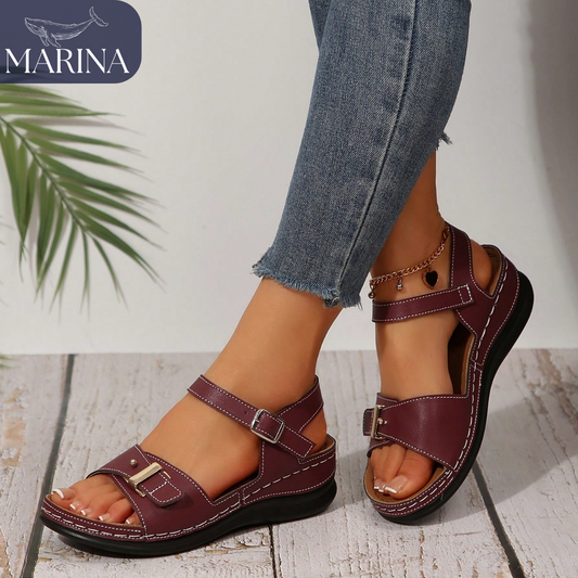 SANDALIAS ARTESANALES VIOLETA - MARINA™ | EDICIÓN PREMIUM