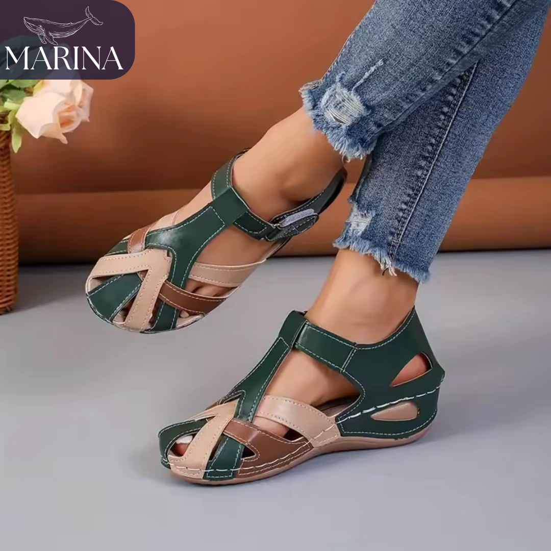 SANDALIAS ARTESANALES ELSA - MARINA™ | EDICIÓN PREMIUM