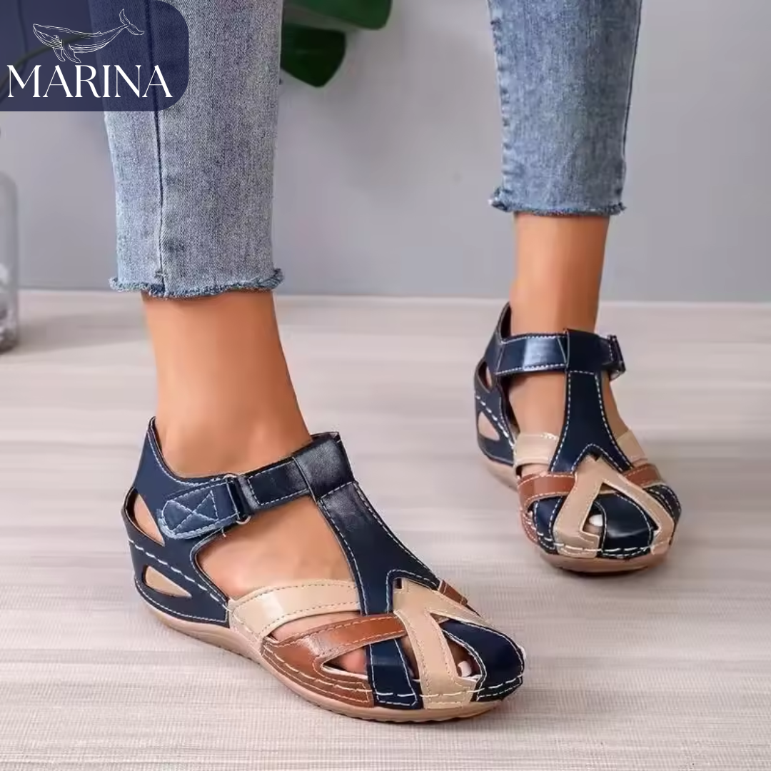 SANDALIAS ARTESANALES ELSA - MARINA™ | EDICIÓN PREMIUM